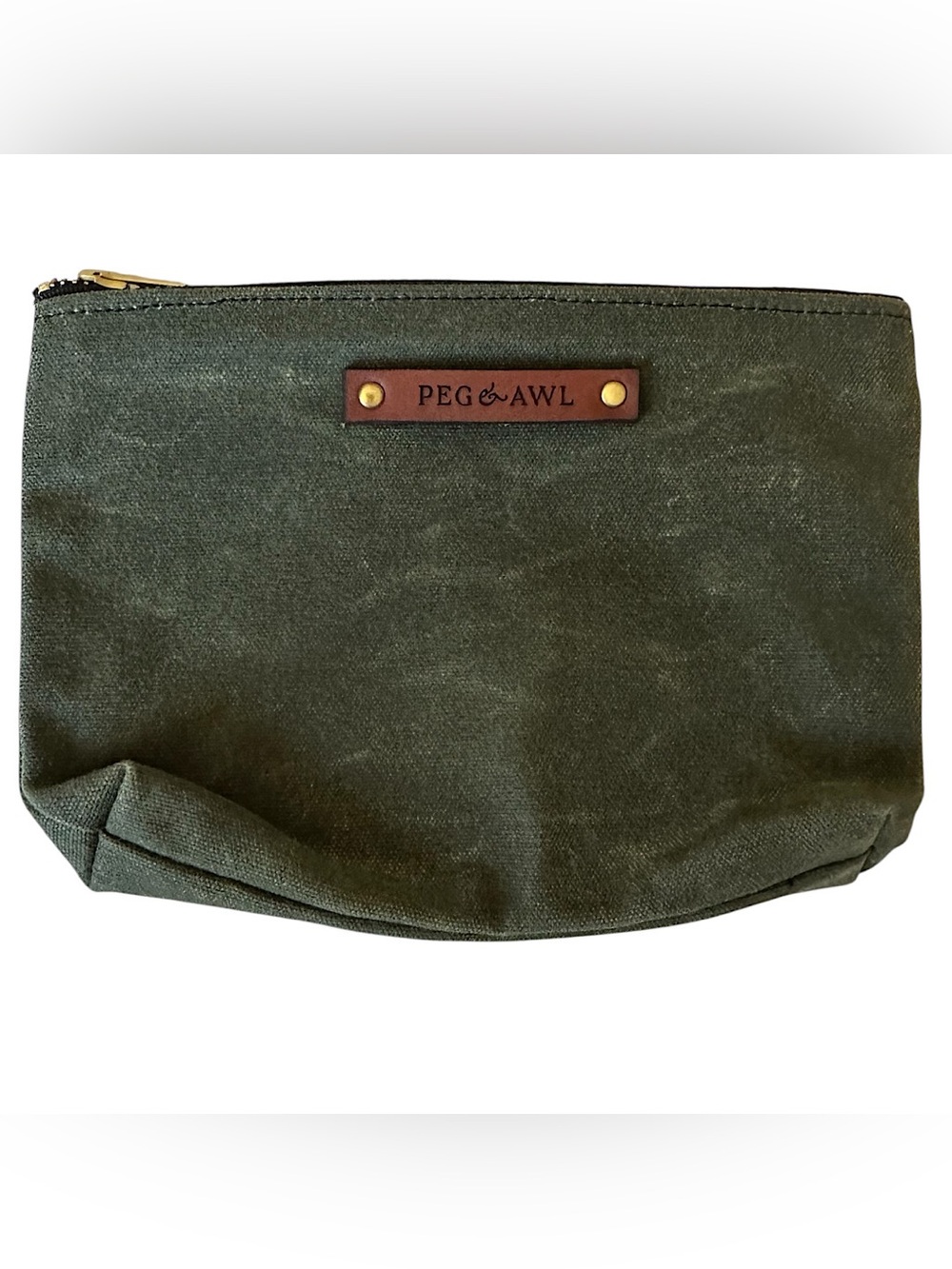 Peg & Awl No. 6 The Keeper Pouch Moss Green Waxed